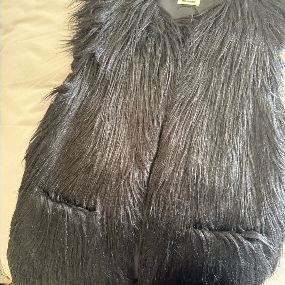 Zadig & Voltaire black Fur Vest